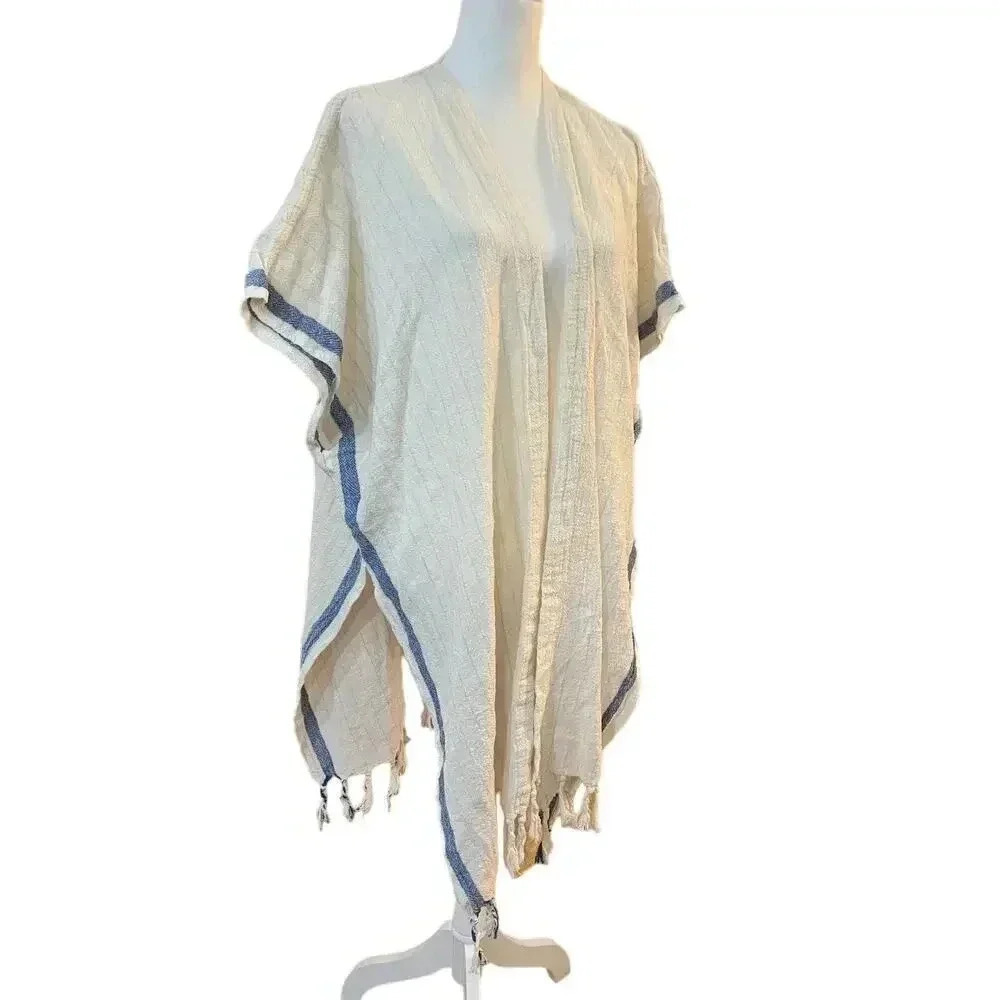 RAY 4 DAYS scarf style the cococabana coverup 100% cotton womens one size - Picture 2 of 10